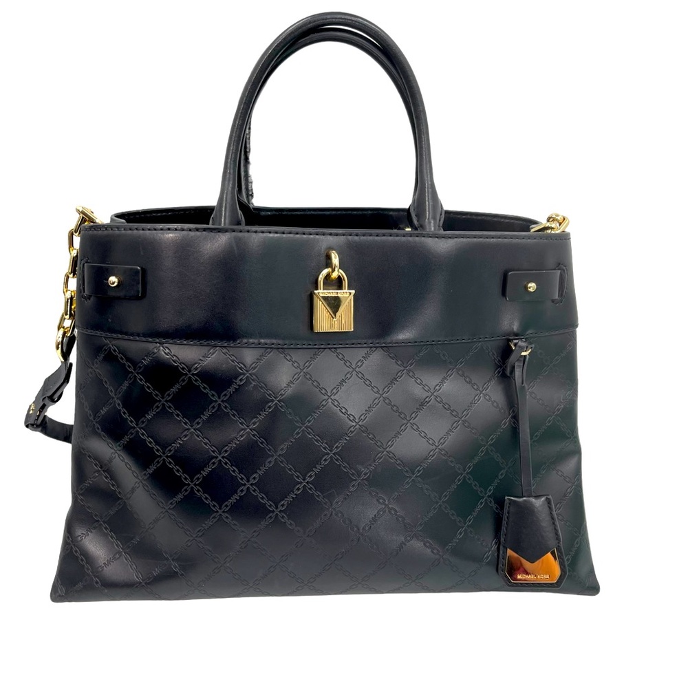 Michael Kors Gramercy Embossed Leather Satchel Bag
